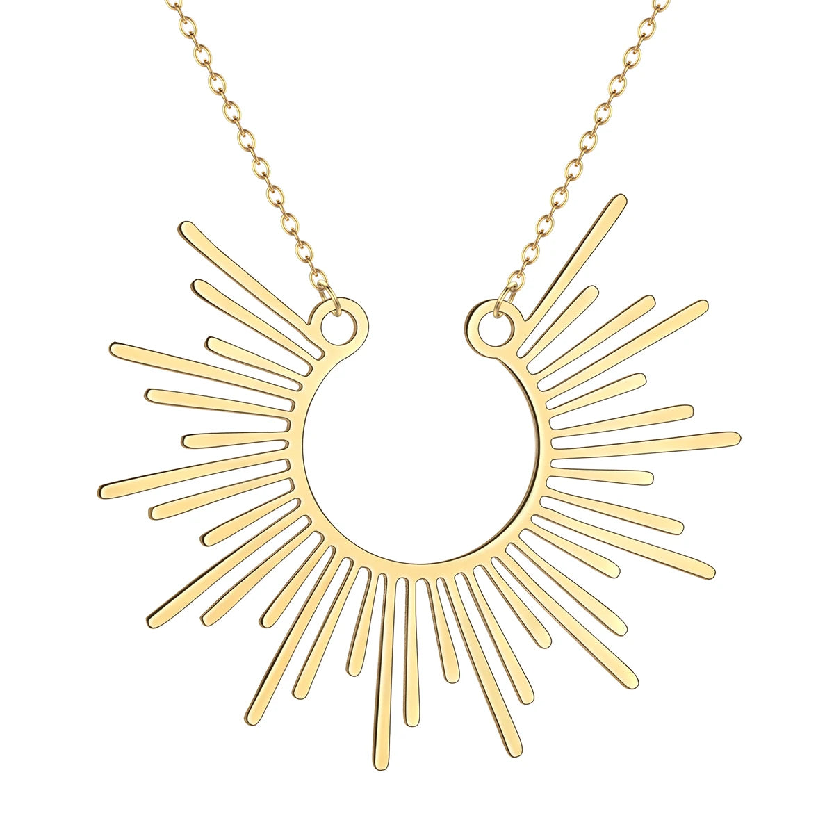Moderne Boho Sunburst Halskette für Frauen | Sunnera