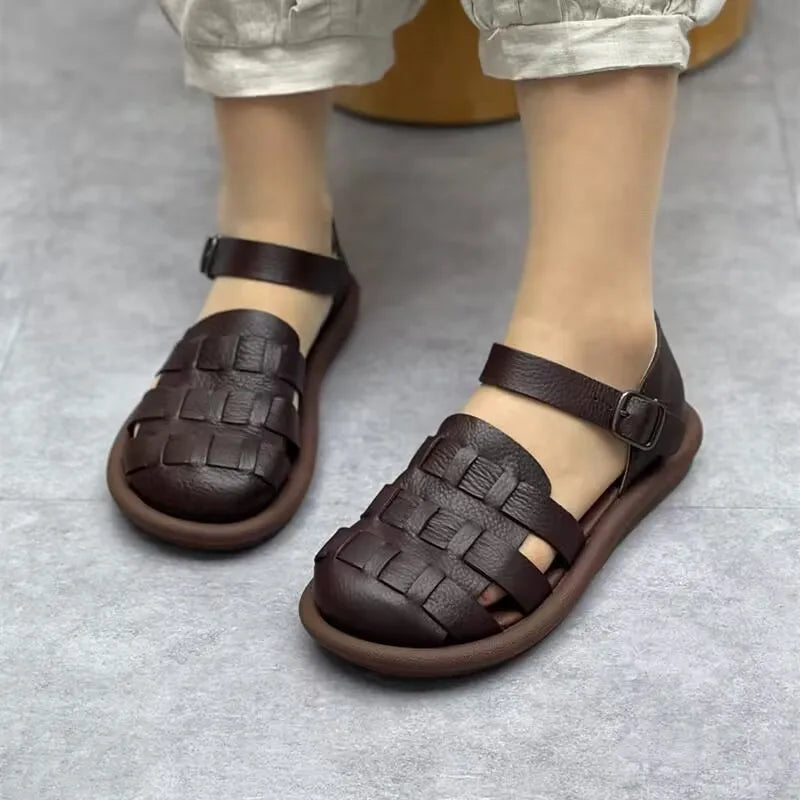 Römersandalen mit Riemen für Damen l Marchessa