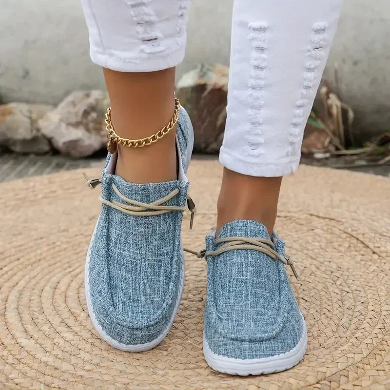 Flache Loafer zum Schnüren für Damen l Cher