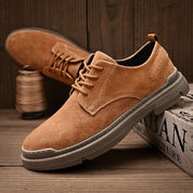 Jagger l Wildleder-Derby-Schuhe mit gestapelter Sohle