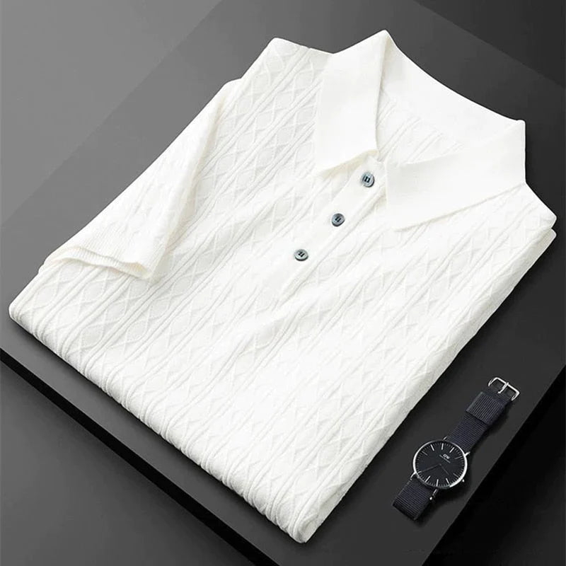 Gideon | Gestricktes klassisches Herren-Poloshirt