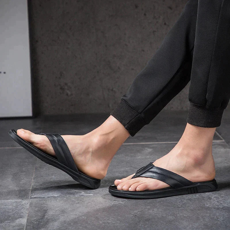 Jeffy | Luxuriöse Ledersandalen für stilvolle Männer