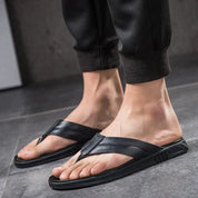 Jeffy | Luxuriöse Ledersandalen für stilvolle Männer