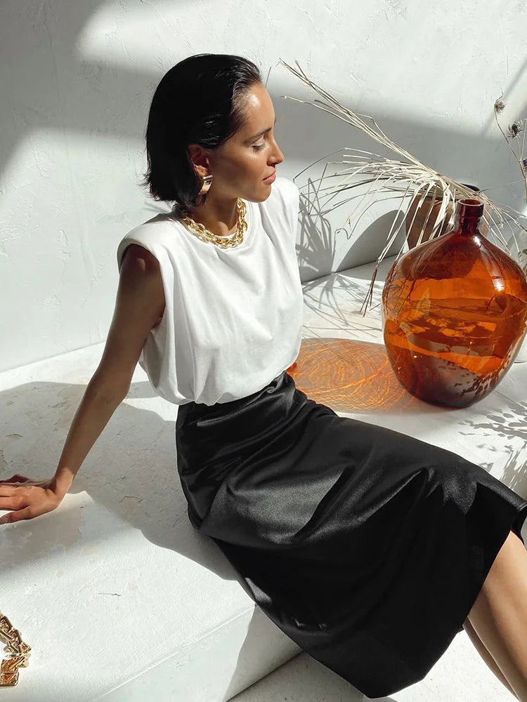 Frances | Eleganter Satinrock
