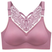 Vova Voom l Nahtloser Push-up-BH für Frauen in Übergröße, gepolstert, Schmetterling