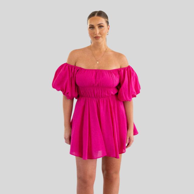 Atasha | Mini-Schulterkleid für Damen
