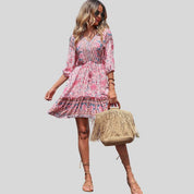 Amara | Minikleid mit Blumenquasten