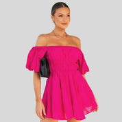 Atasha | Mini-Schulterkleid für Damen