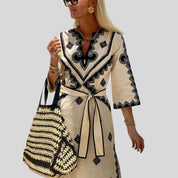 Monroe | Bohemian-inspiriertes mittellanges Damenkleid