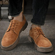 Jagger l Wildleder-Derby-Schuhe mit gestapelter Sohle