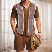 Vintage Herren Sommer Terno Set [Bluse+Shorts] l Eltone