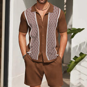 Vintage Herren Sommer Terno Set [Bluse+Shorts] l Eltone