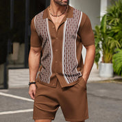 Vintage Herren Sommer Terno Set [Bluse+Shorts] l Eltone