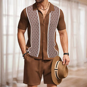 Vintage Herren Sommer Terno Set [Bluse+Shorts] l Eltone