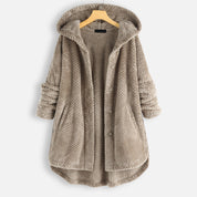 Winter-Wendejacke aus Fleece mit Kapuze | Rivka