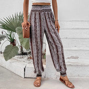 Brenda l Haremshose im Ethno-Boho-Stil mit Druckmuster