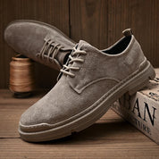Jagger l Wildleder-Derby-Schuhe mit gestapelter Sohle