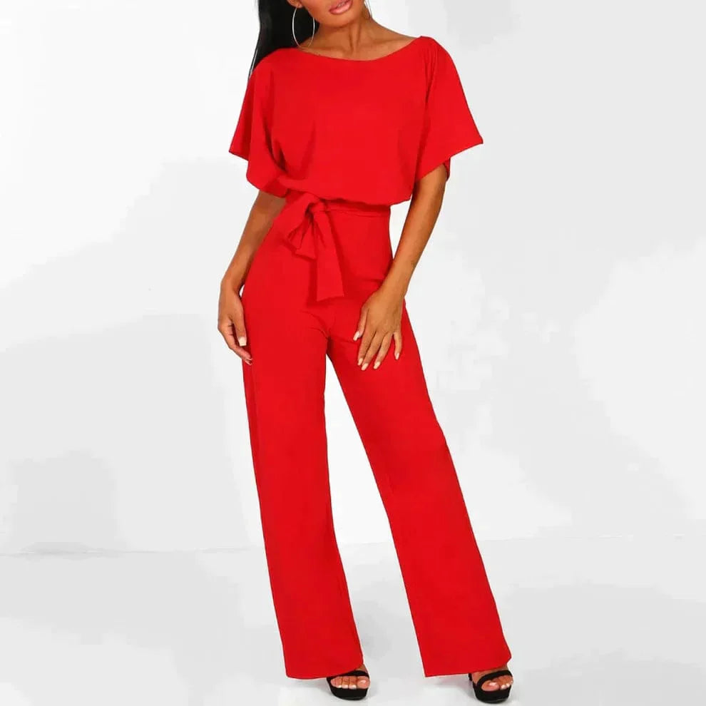 Porscha | Damen-Jumpsuit mit Gürtel