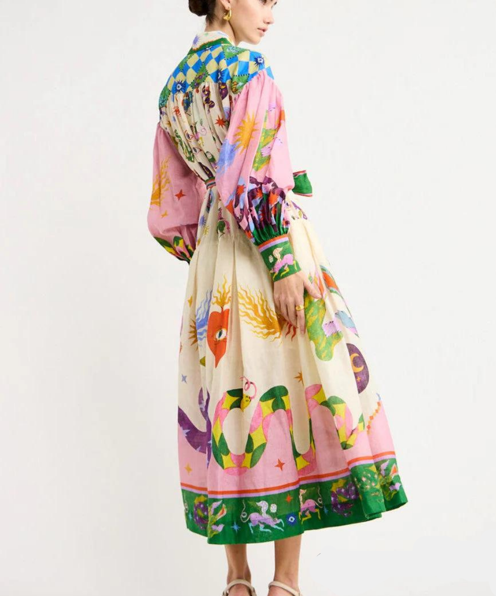 Miyaka | Bequemes italienisches Maxikleid