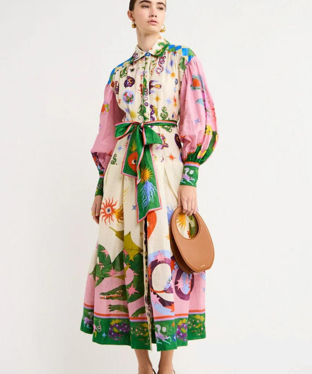 Miyaka | Bequemes italienisches Maxikleid