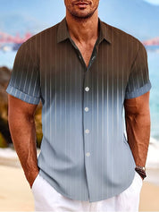 Finley l Kurzärmeliges Button-Down-Hemd mit Farbverlauf für Herren