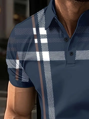 Maxwe l Stylisches gestreiftes kurzarm-t-shirt für herren