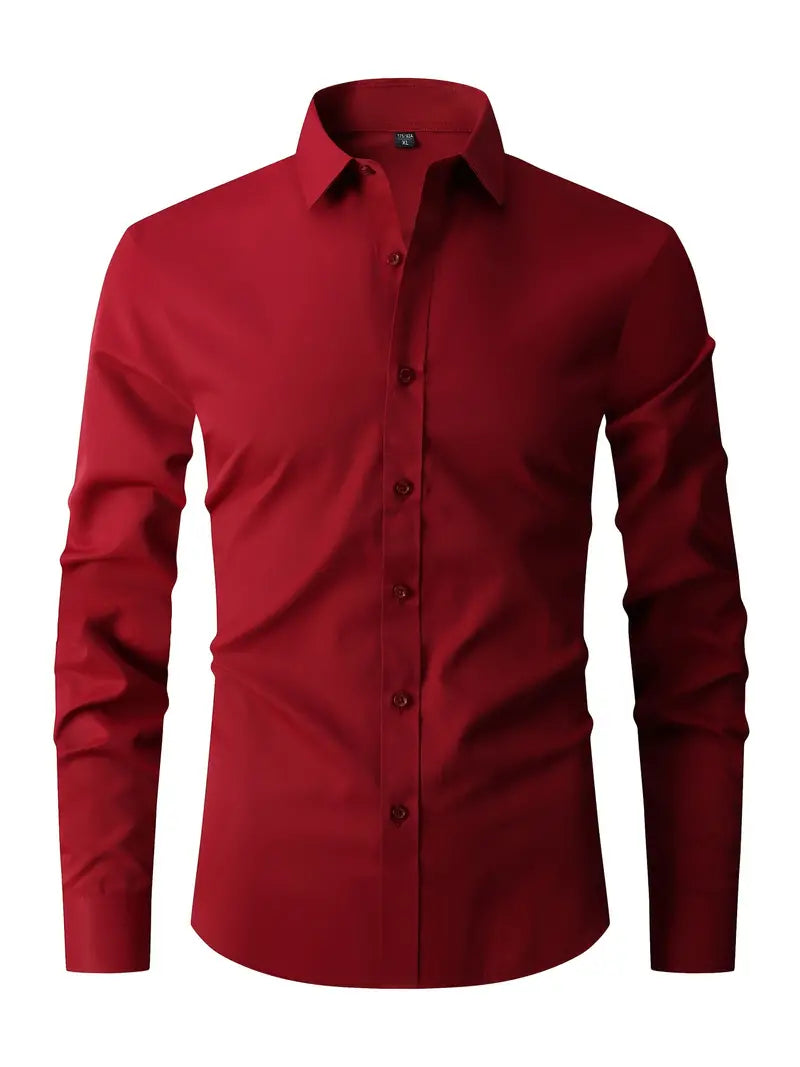 Daltona l Herren-Langarmshirt mit Knopfleiste