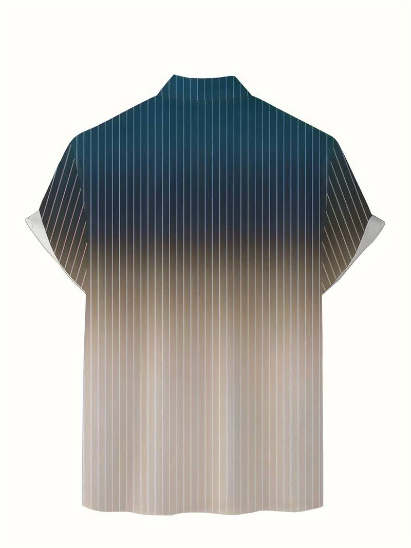 Finley l Kurzärmeliges Button-Down-Hemd mit Farbverlauf für Herren