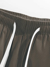 Chandler l 2-teiliges farbblock-kurzarm-t-shirt und shorts mit kordelzug