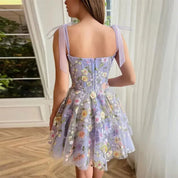 Sweet Dera l Tüll-Cocktailkleid mit floralen Details