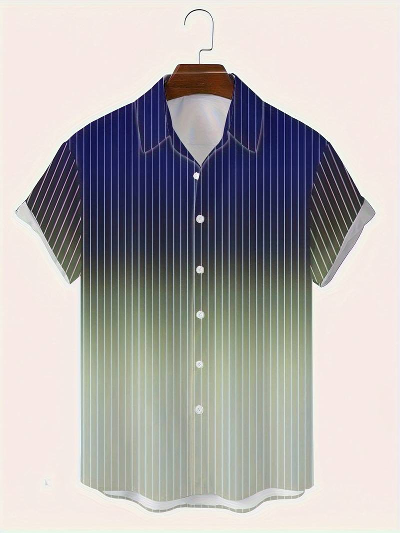 Finley l Kurzärmeliges Button-Down-Hemd mit Farbverlauf für Herren