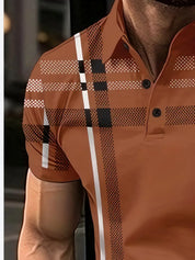 Maxwe l Stylisches gestreiftes kurzarm-t-shirt für herren