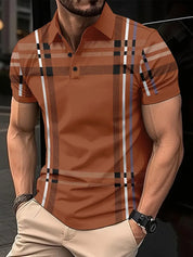 Maxwe l Stylisches gestreiftes kurzarm-t-shirt für herren