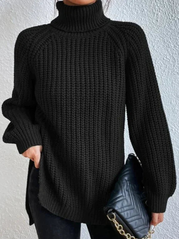 Celeste l Dicker Herbst-Rollkragenpullover aus Baumwolle für Damen
