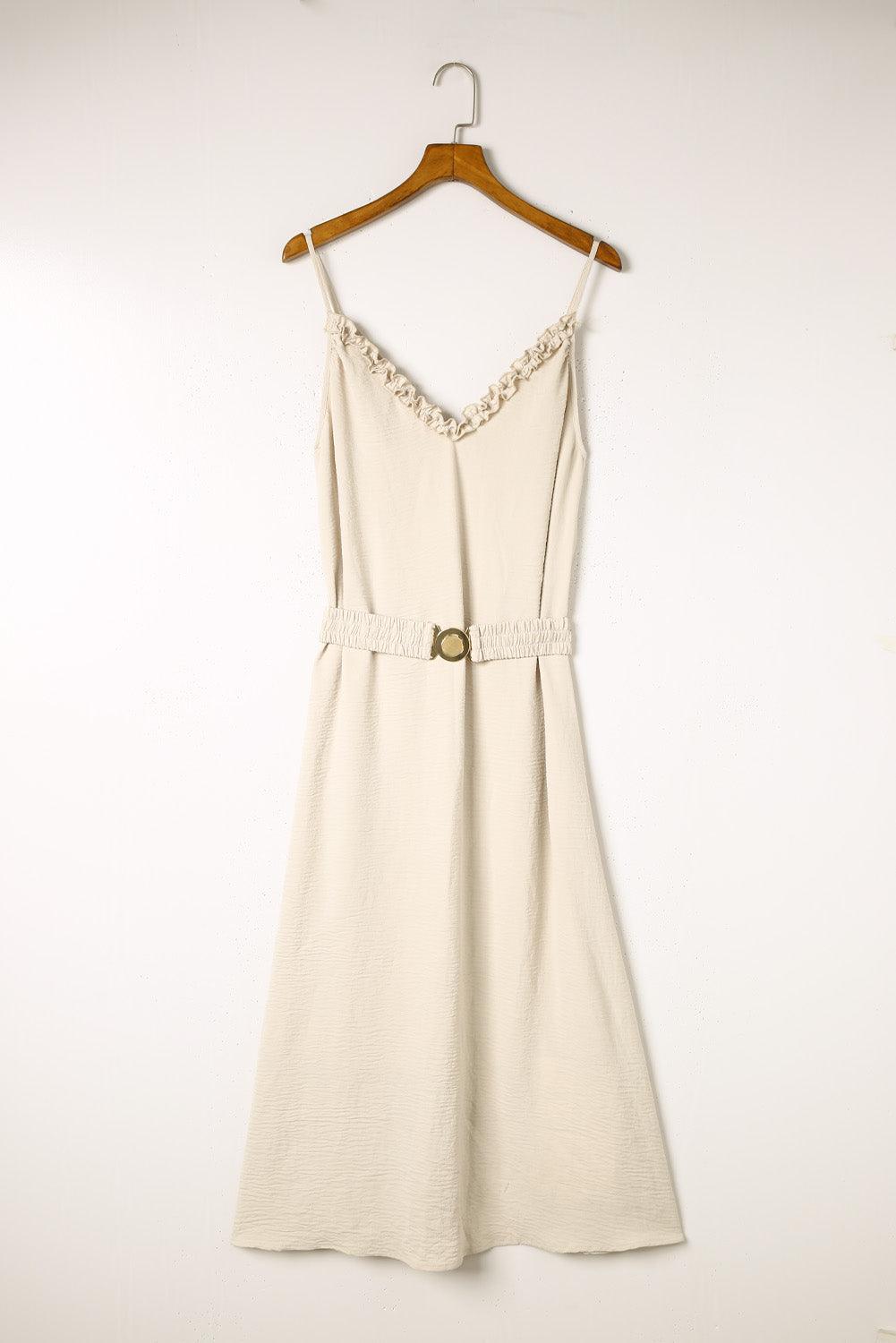 Elegantes Maxikleid mit Gürtel l Eliel