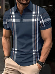 Maxwe l Stylisches gestreiftes kurzarm-t-shirt für herren