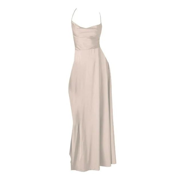 Ärmelloses Maxikleid aus Seide für Damen l Josephyne