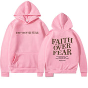 Unisex Hoodie in Übergröße l Faith Over Fear Psalms