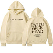 Unisex Hoodie in Übergröße l Faith Over Fear Psalms
