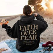Unisex Hoodie in Übergröße l Faith Over Fear Psalms