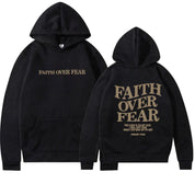 Unisex Hoodie in Übergröße l Faith Over Fear Psalms