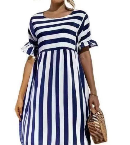 Royal | Streifen Frühling und Sommerkleid