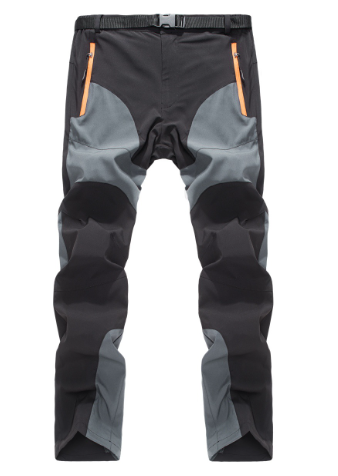 Wasserdichte, bequeme Patchwork-Skijacke mit Reversreißverschluss l Dashawn