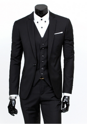 Timeo | Business-Blazer, Weste und Hose, 3-teiliges Set für Herren
