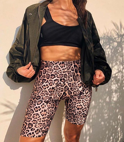 Ainam | Radlerhose mit Animal-Print