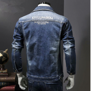 Julian l Tough Slim-Fit Herren-Jeansjacke mit Rissen