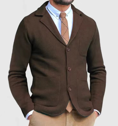 Dusty l Herren-Langarmshirt mit Taschen und Revers