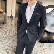 Karierter Business-Anzug für Herren (Blazer + Hose) | Holter