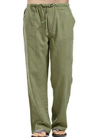 Lässige Leinenhose mit Kordelzug l Holloway