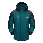Wasserdichte, bequeme Patchwork-Skijacke mit Reversreißverschluss l Dashawn